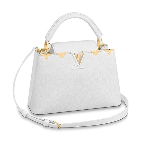 white leather louis Vuitton Bag